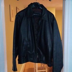 Kenneth Cole Reaction men's leather coat